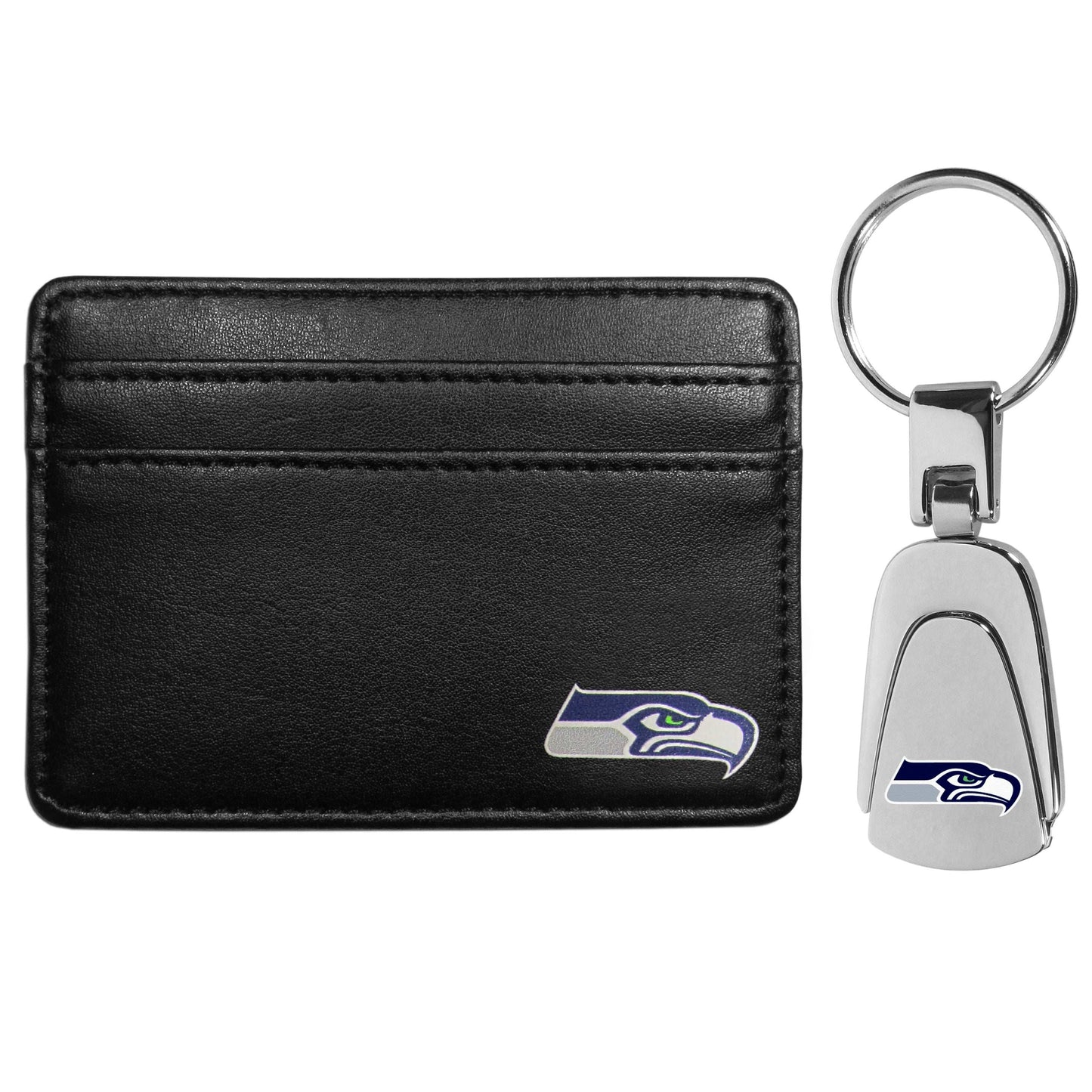 Seattle Seahawks Weekend Wallet & Steel Key Chain - Seattle Seahawks - Flyclothing LLC