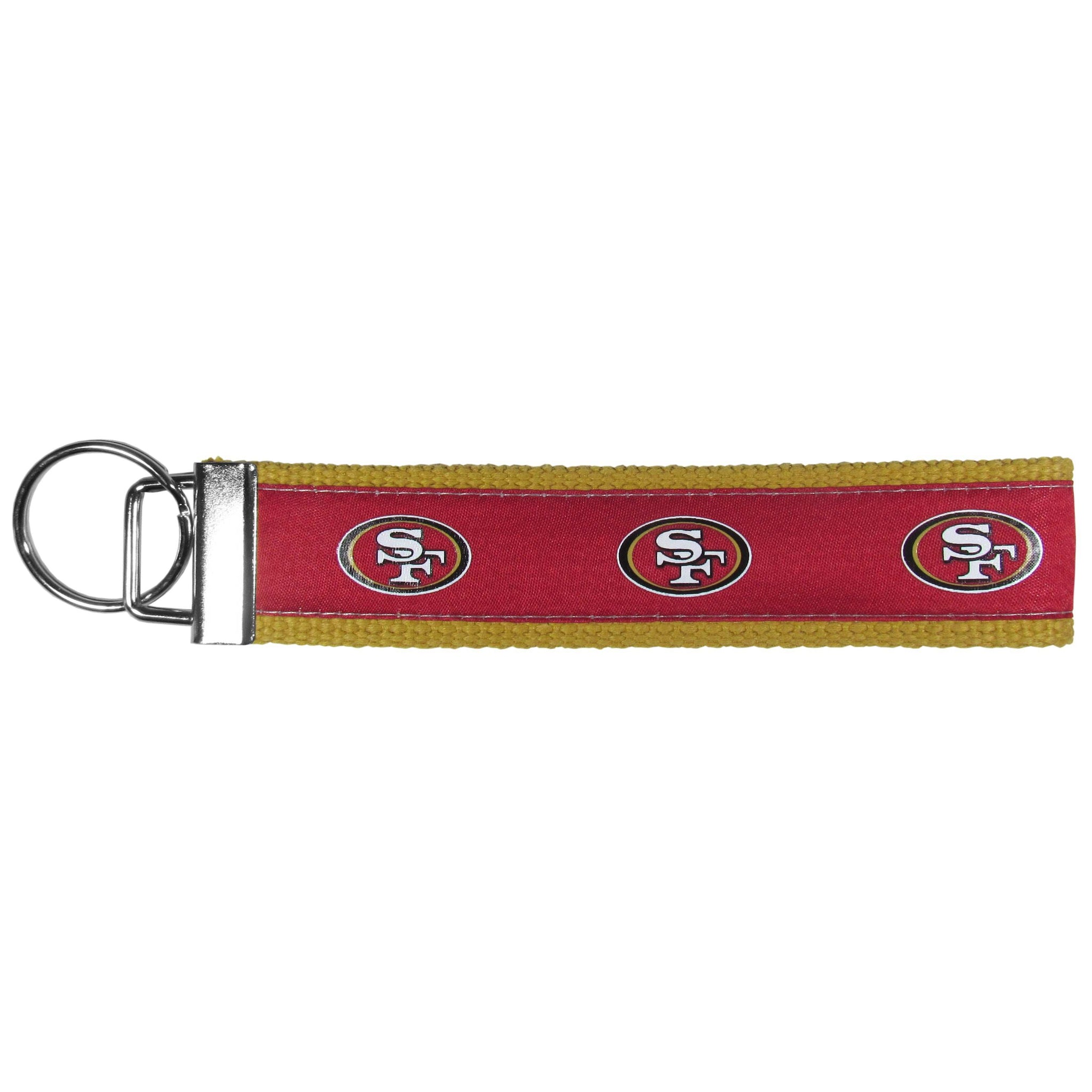 San Francisco 49ers Woven Wristlet Key Chain - San Francisco 49ers - Flyclothing LLC