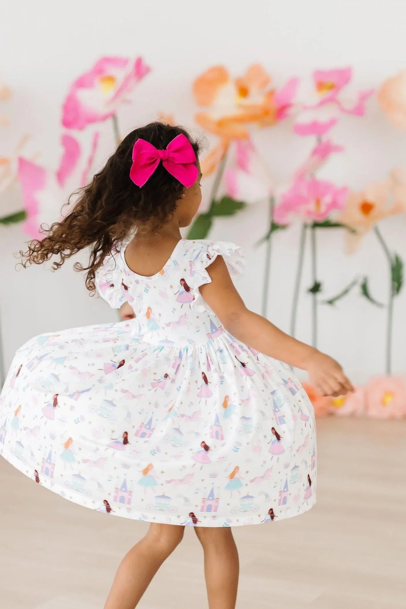 Fairy Princess Flutter Sleeve Twirl Dress - Mila & Rose ® - Flyclothing LLC