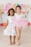 Fairy Princess 3/4 Sleeve Tutu Leotard