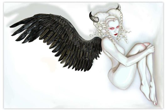 Black Market Art Company Fallen Angel Milk Bath Print - Black Market Art Company - Flyclothing LLC