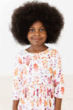 SALE Falling Leaves 3/4 Sleeve Pocket Twirl Dress - Mila & Rose ® - Flyclothing LLC