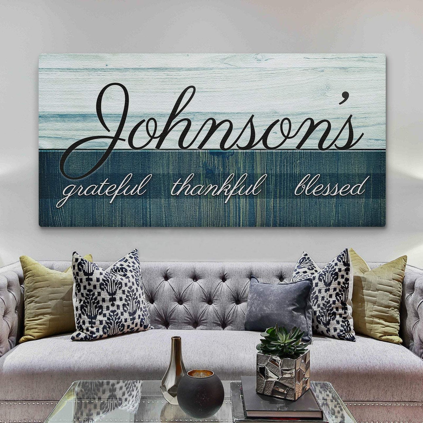 Family Grateful Sign III - Tailored Canvases - Flyclothing LLC