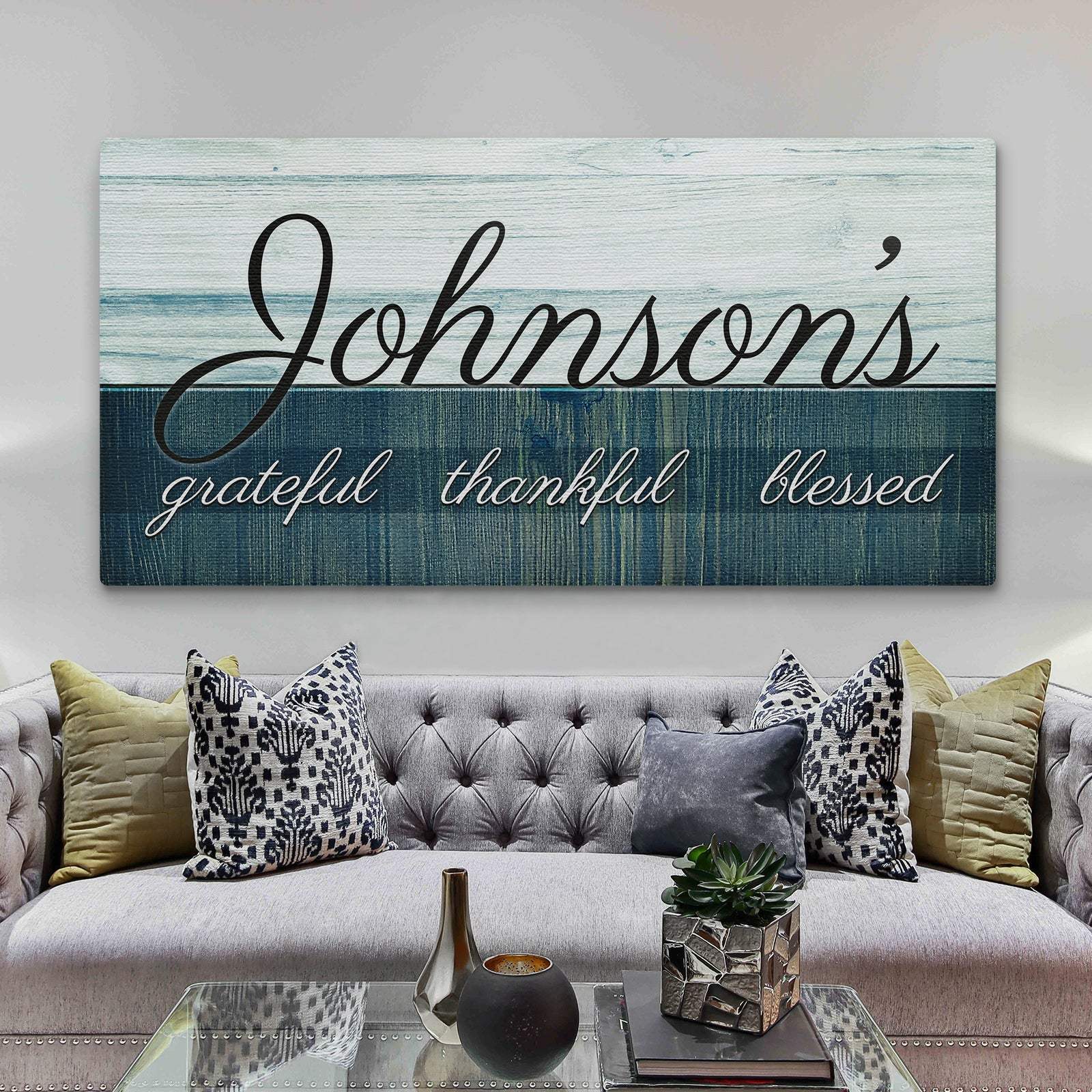 Family Grateful Sign III - Tailored Canvases - Flyclothing LLC