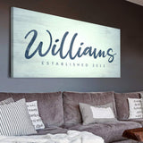 Family Name Sign - Tailored Canvases - Flyclothing LLC