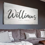 Family Name Sign - Tailored Canvases - Flyclothing LLC