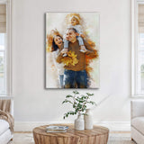 Custom Family Watercolor Portrait - Tailored Canvases - Flyclothing LLC