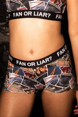 The Fan or Liar | Shinesty X Nickelback Albums Boyshort Underwear with Waistband - Shinesty - Flyclothing LLC