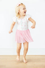 Fancy Florals S/S Twirl Leotard - Mila & Rose ® - Flyclothing LLC