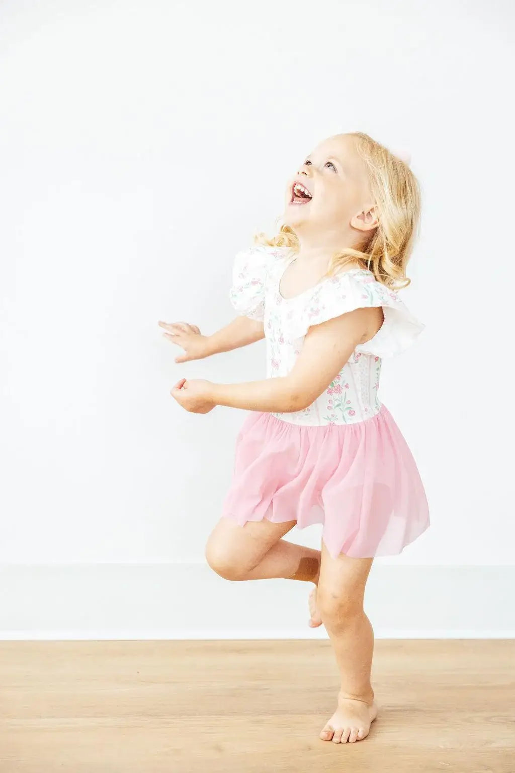 Fancy Florals S/S Twirl Leotard - Mila & Rose ® - Flyclothing LLC