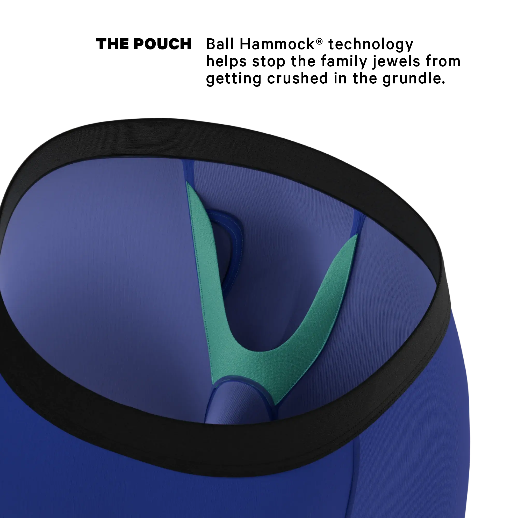 The Fancy Feather | Peacock Long Leg Ball Hammock® Pouch Underwear With Fly - Shinesty - Flyclothing LLC
