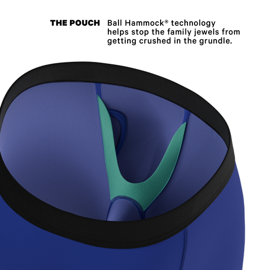 The Fancy Feather | Peacock Long Leg Ball Hammock® Pouch Underwear With Fly - Shinesty - Flyclothing LLC