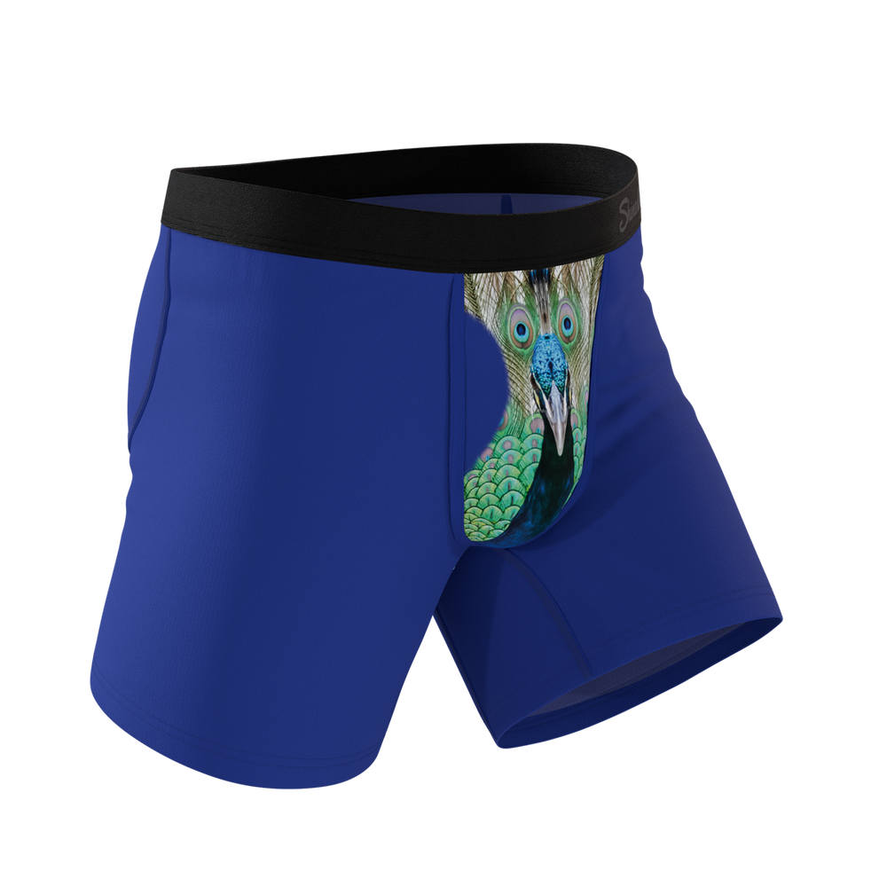 The Fancy Feather | Peacock Ball Hammock® Pouch Underwear - Shinesty - Flyclothing LLC