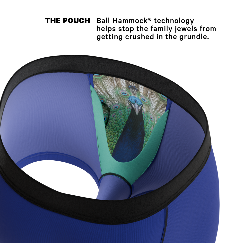 The Fancy Feather | Peacock Ball Hammock® Pouch Trunks Underwear - Shinesty - Flyclothing LLC