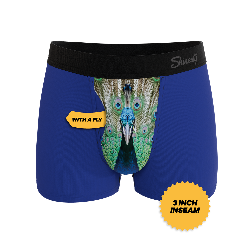 The Fancy Feather | Peacock Ball Hammock® Pouch Trunks Underwear - Shinesty - Flyclothing LLC