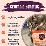 Turkey Crumbles for Cats | Grain-Free Cat Treats - Farm To Pet - Flyclothing LLC
