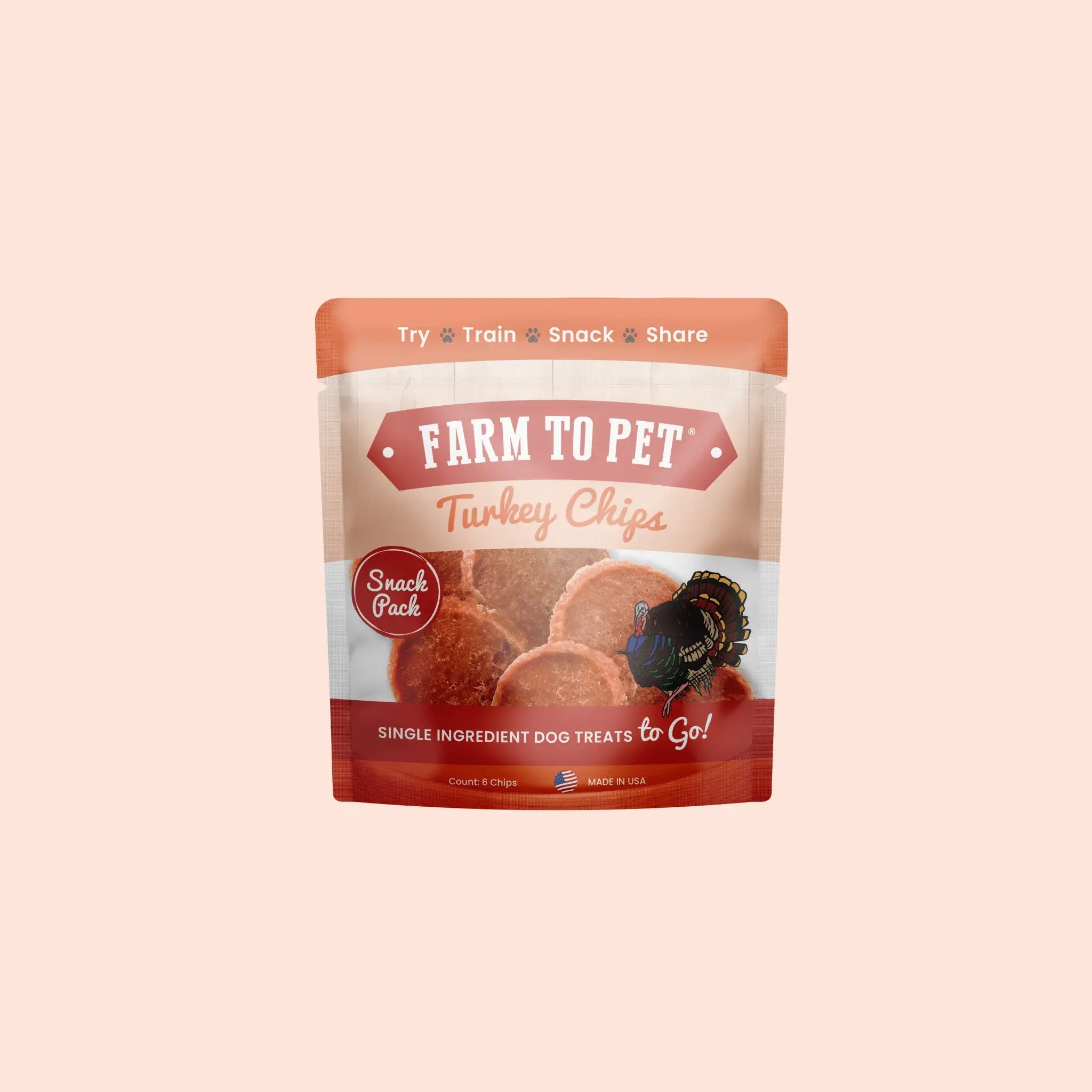 Turkey Chips Snack Pack Bundles | Low Allergen Treats for Training - Farm To Pet - Flyclothing LLC