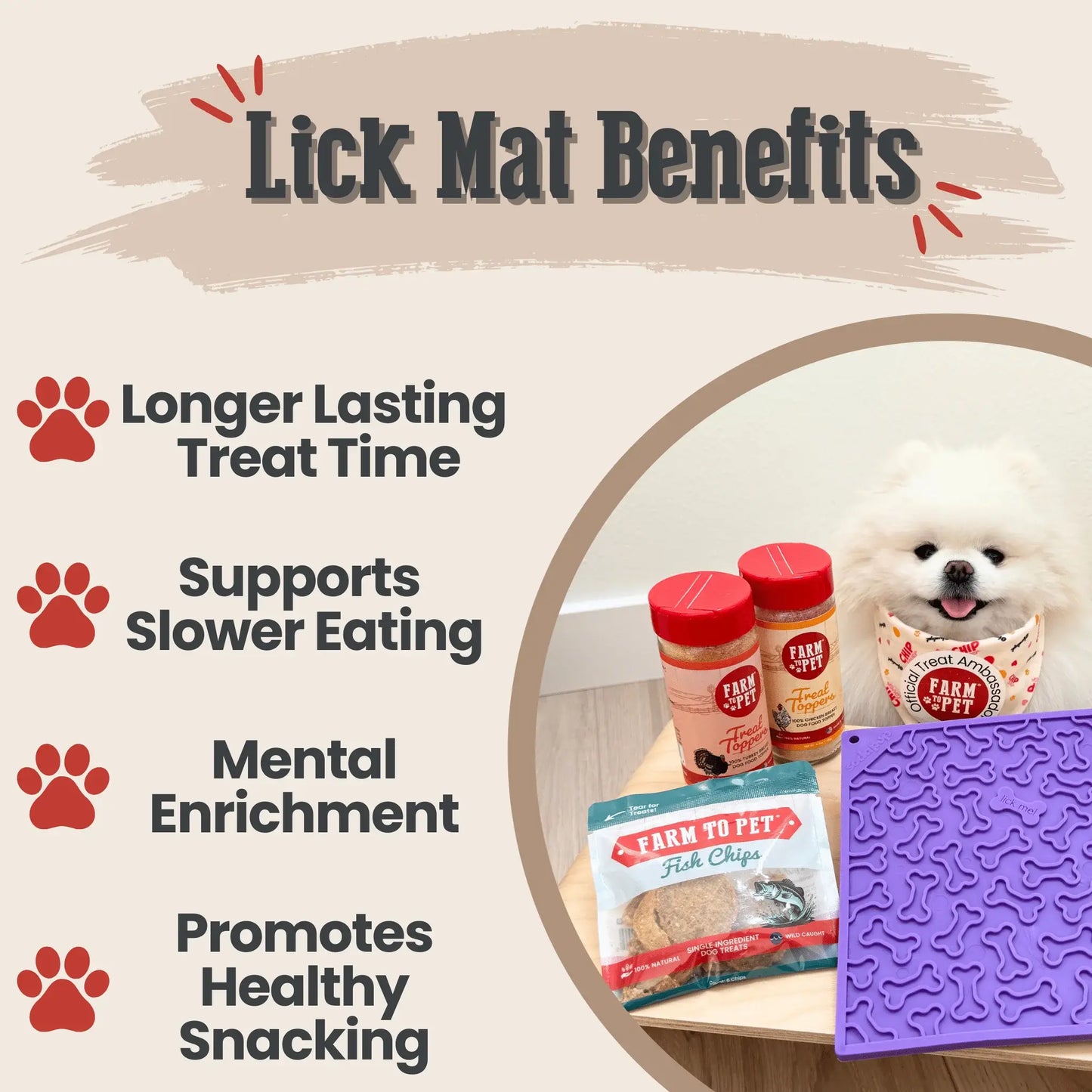 Dog Lick Mats - Farm To Pet - Flyclothing LLC