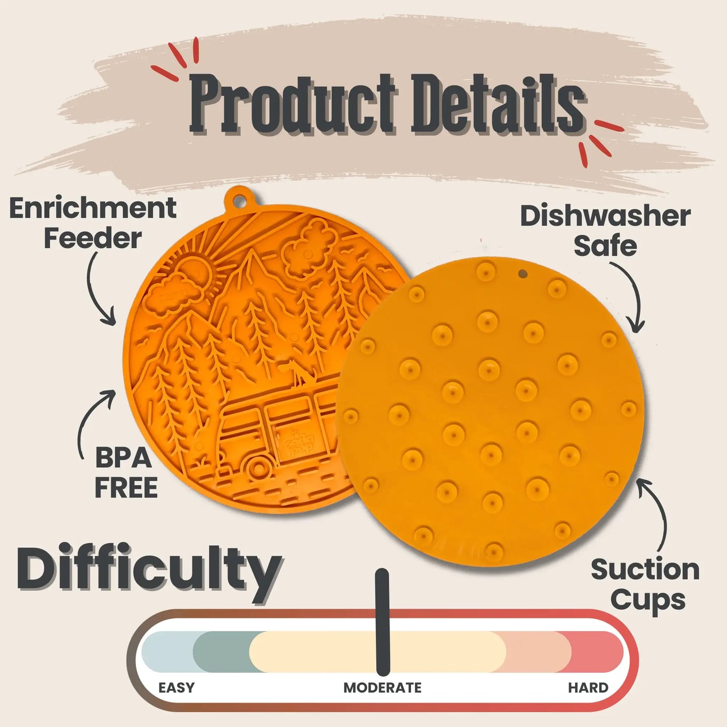 Dog Lick Mats with Suction Cups - Farm To Pet - Flyclothing LLC