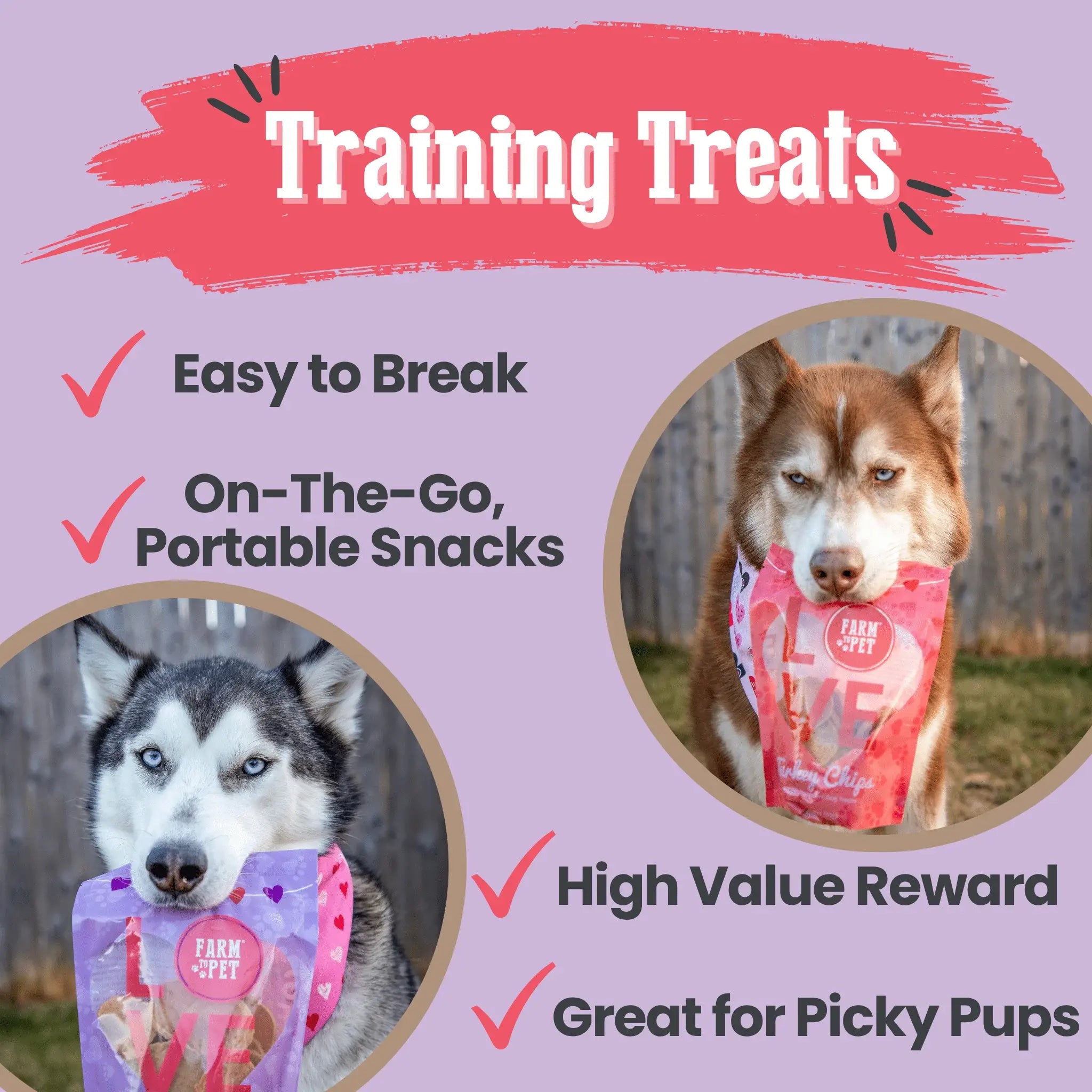 Puppy Love Dog Treat Duo | Poultry Chip Variety Pack - Farm To Pet - Flyclothing LLC