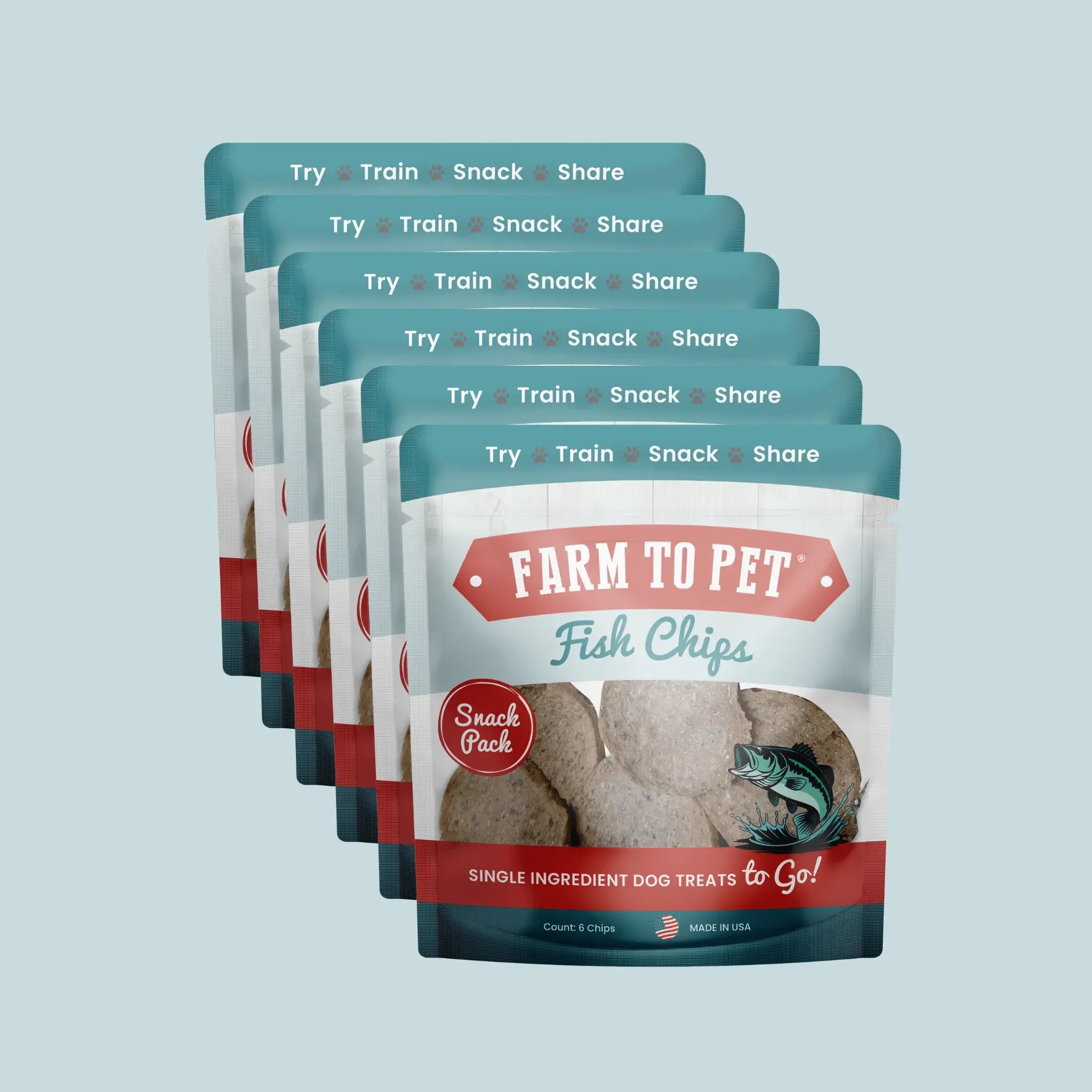 Fish Chips Snack Pack Bundles | Dog Treats for Training & Travel - Farm To Pet - Flyclothing LLC
