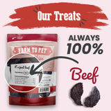 Beef Chips Dog Treats | Single-Ingredient Healthy Treats for Dogs - Farm To Pet - Flyclothing LLC