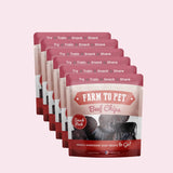 Beef Chips Snack Pack Bundles | Dog Treats for Training & Travel - Farm To Pet - Flyclothing LLC
