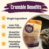 Chicken Crumbles Cat Treats | Single-Ingredient Treats for Cats - Farm To Pet - Flyclothing LLC