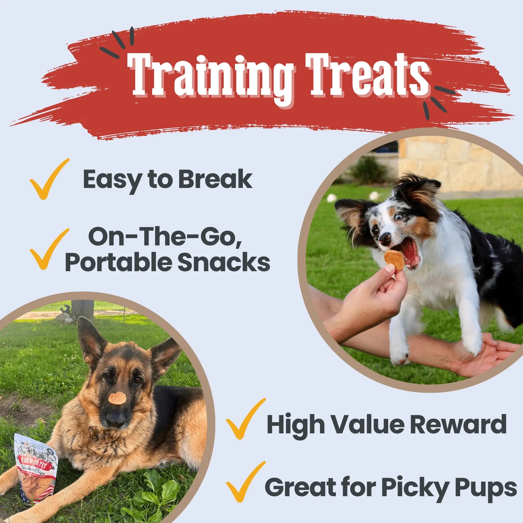 Americana Chicken Chips for Dogs | Celebrate with USA-made Dog Treats - Farm To Pet - Flyclothing LLC