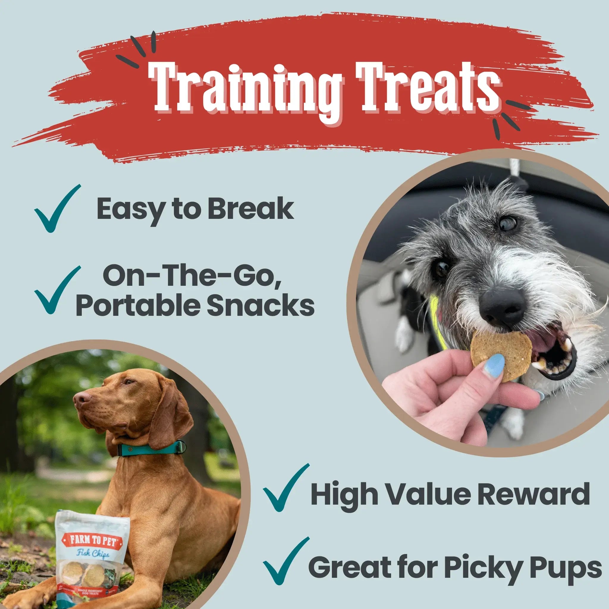 Fish Chips for Dogs | Wild-Caught Fish Dog Treats - Farm To Pet - Flyclothing LLC