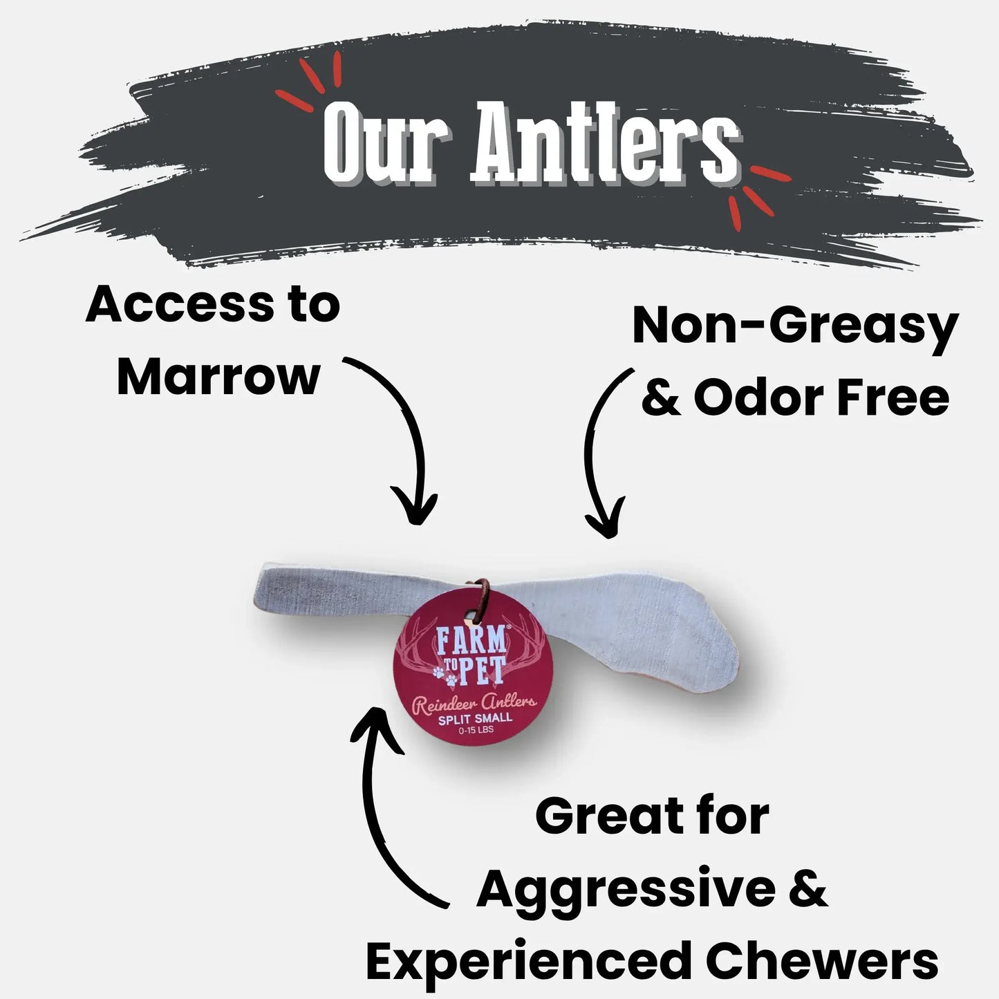 Reindeer Antler Dog Chews | Organic Chews for Dogs - Farm To Pet - Flyclothing LLC