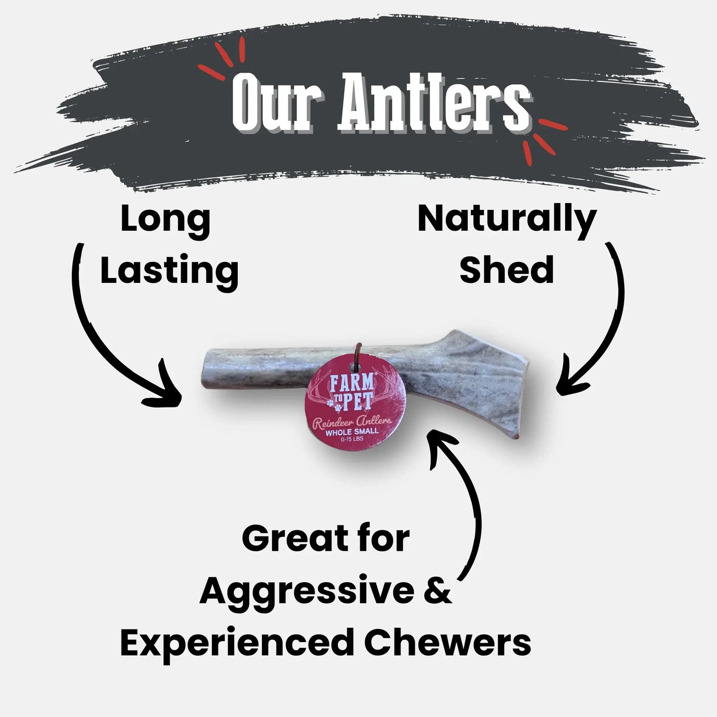 Reindeer Antler Dog Chews | Organic Chews for Dogs - Farm To Pet - Flyclothing LLC