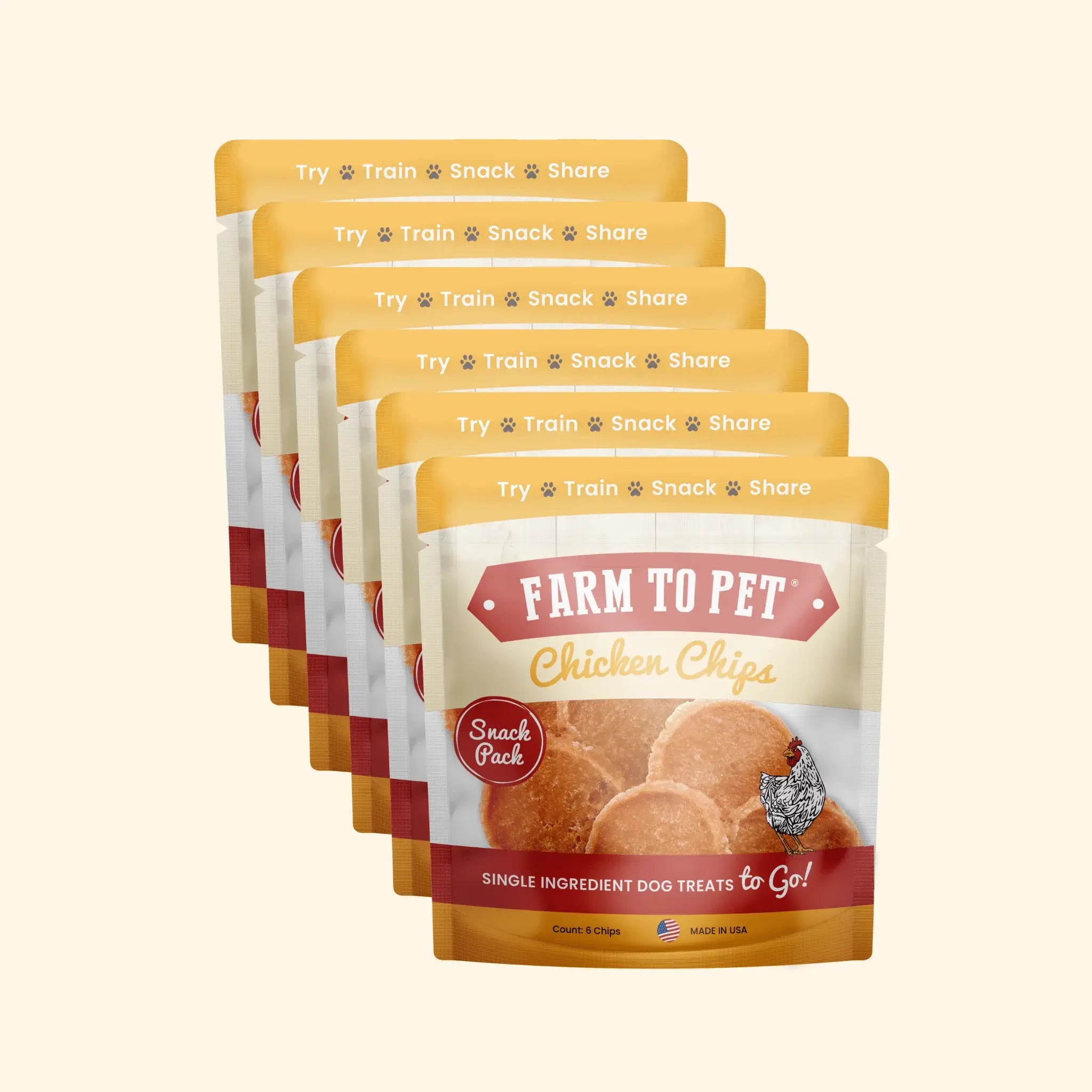 Chicken Chips Snack Pack Bundles | Dog Party Favors & Training Treats - Farm To Pet - Flyclothing LLC