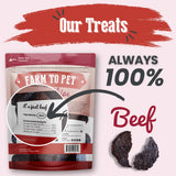 Beef Chips Dog Treats | Single-Ingredient Healthy Treats for Dogs - Farm To Pet - Flyclothing LLC