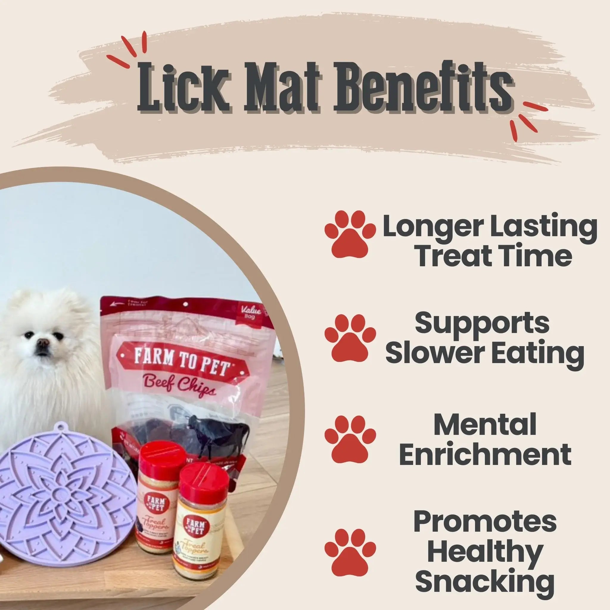 Dog Lick Mats with Suction Cups - Farm To Pet - Flyclothing LLC