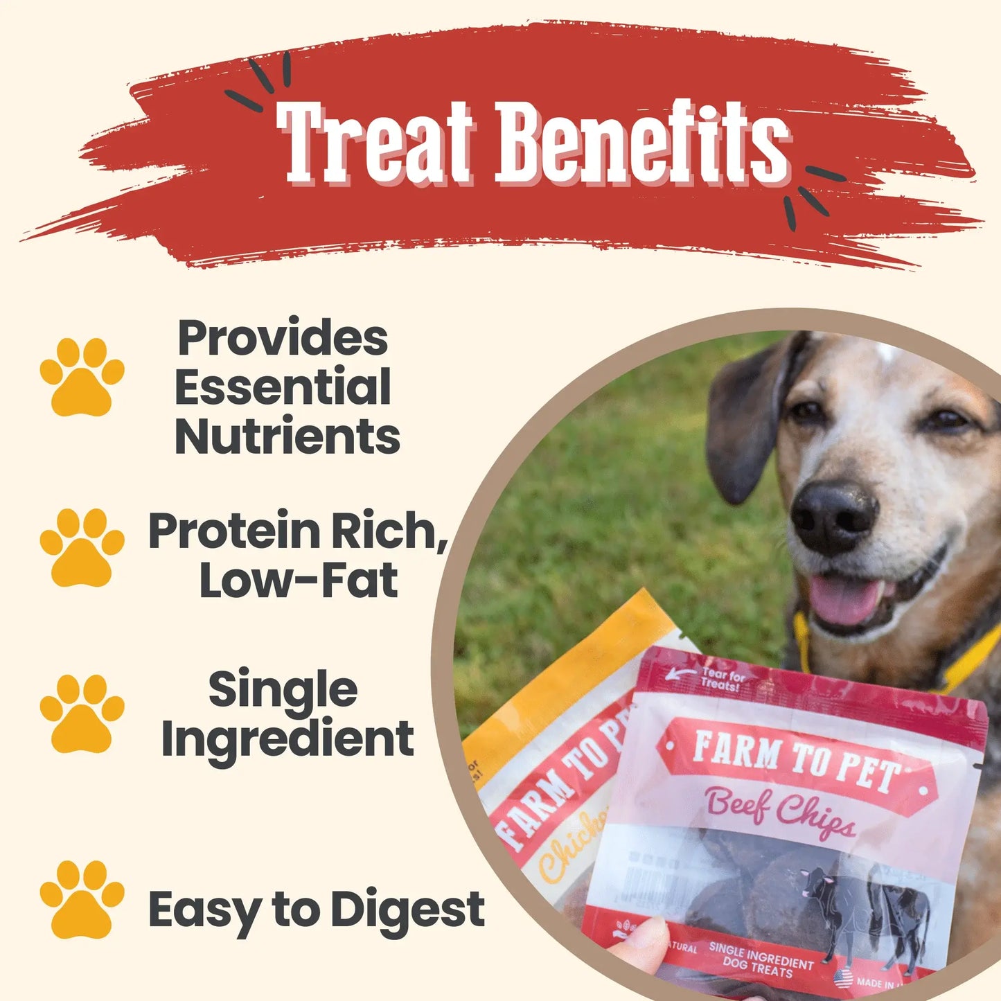 Puppy Packs 'n Snacks Dog Treat Starter Pack | Single-Ingredient Training Treats - Farm To Pet - Flyclothing LLC
