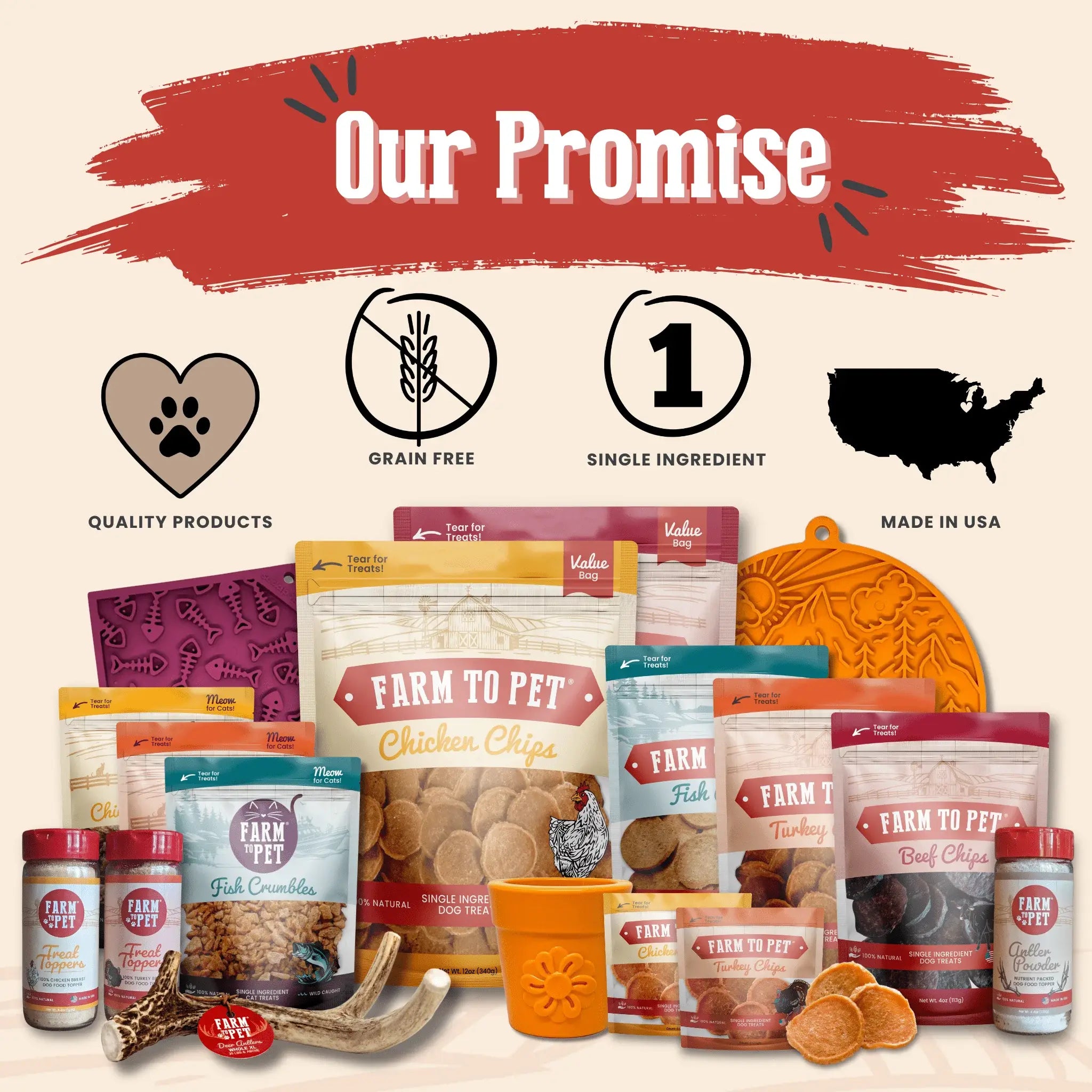 Snack Pack Dog Treat Sampler - Farm To Pet - Flyclothing LLC