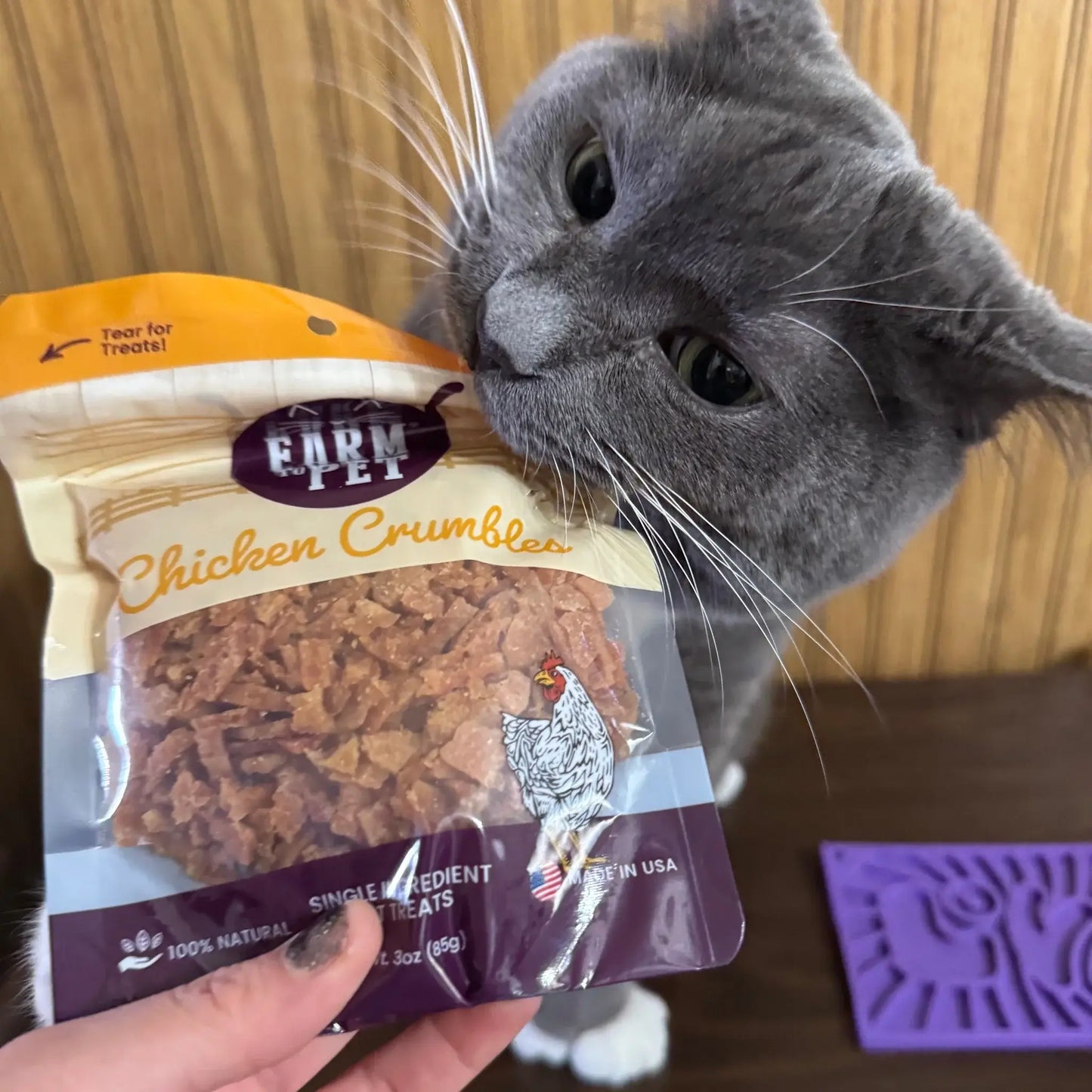 Chicken Crumbles Cat Treats | Single-Ingredient Treats for Cats - Farm To Pet - Flyclothing LLC