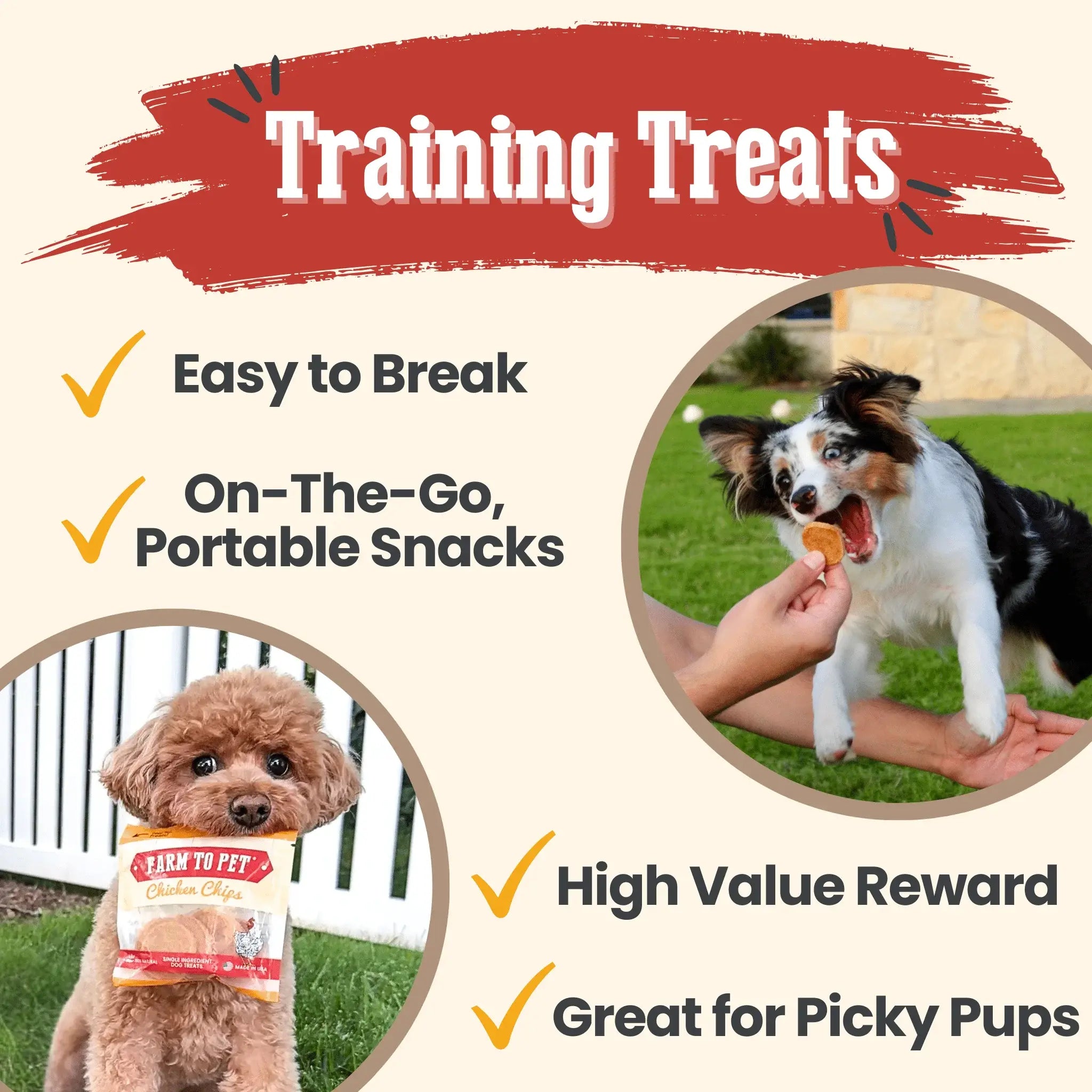 Chicken Chips Snack Pack Bundles | Dog Party Favors & Training Treats - Farm To Pet - Flyclothing LLC