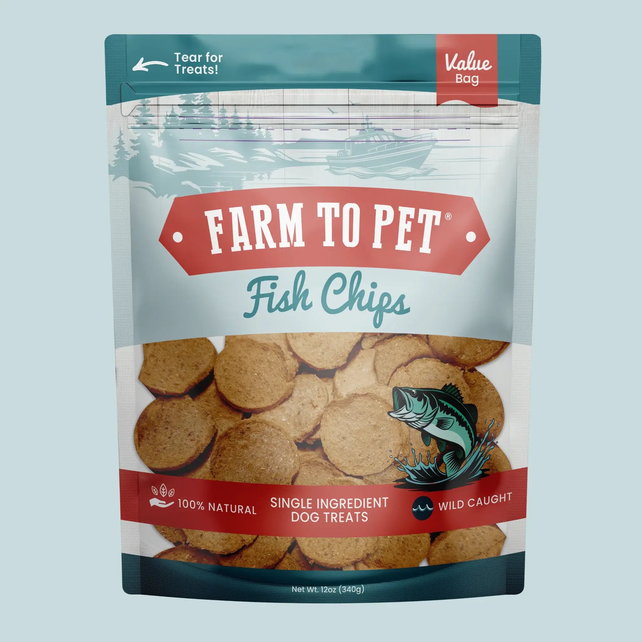 Fish Chips for Dogs | Wild-Caught Fish Dog Treats - Farm To Pet - Flyclothing LLC