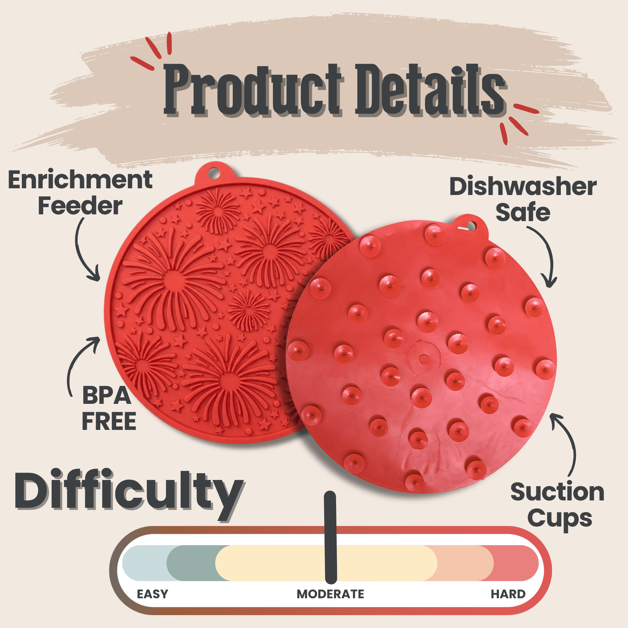 Dog Lick Mats with Suction Cups - Farm To Pet - Flyclothing LLC