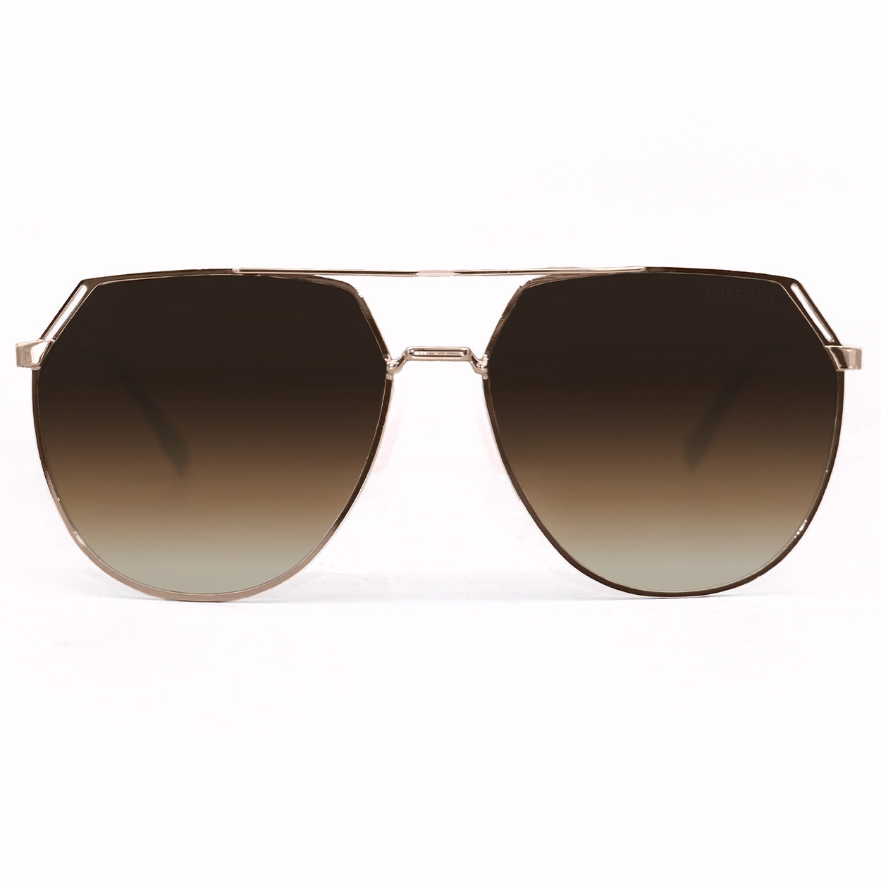 Farrah - Brown Tangle Free Aviator Sunglasses - TopFoxx - Flyclothing LLC