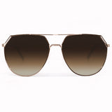 Farrah - Brown Tangle Free Aviator Sunglasses - TopFoxx - Flyclothing LLC