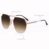Farrah - Brown Tangle Free Aviator Sunglasses - TopFoxx - Flyclothing LLC