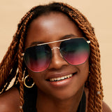Farrah - Pride Tangle Free Aviator Sunglasses - TopFoxx - Flyclothing LLC