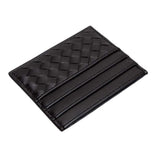 Faux Leather Basket Weave Card Holder Wallet - Madeline Love - Flyclothing LLC
