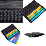 Faux Leather Basket Weave Card Holder Wallet - Madeline Love - Flyclothing LLC