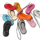 Faux Leather Flip-flop Mini Wristlet Bag Charm Coin Purse - Madeline Love - Flyclothing LLC