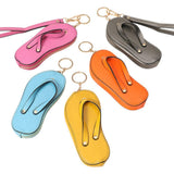 Faux Leather Flip-flop Mini Wristlet Bag Charm Coin Purse - Madeline Love - Flyclothing LLC