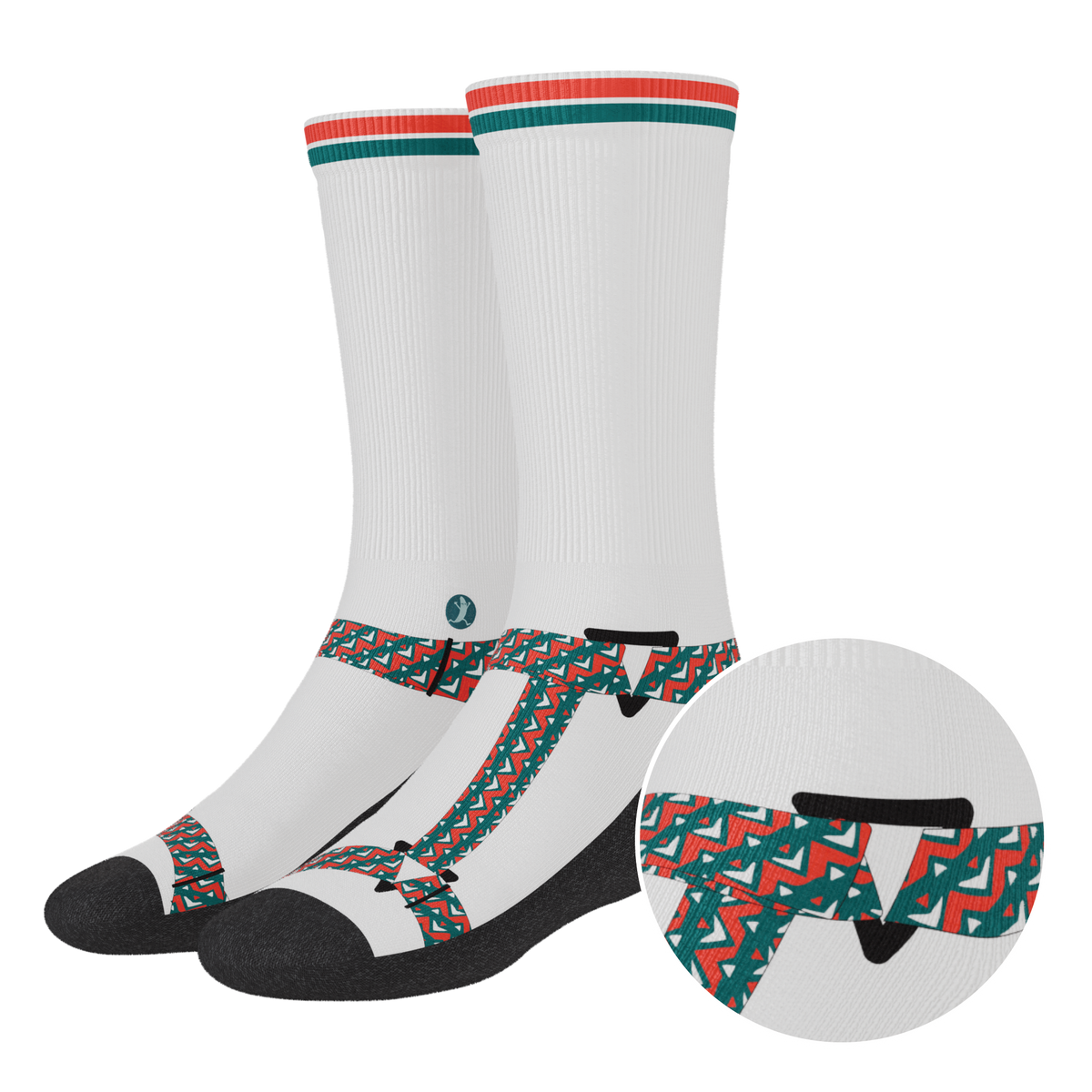 The Faux Pas | Velcro Sandal Heel Hammock™ Crew Socks - Shinesty - Flyclothing LLC